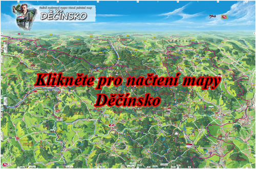 Interaktivní malovaná mapa Děčínsko